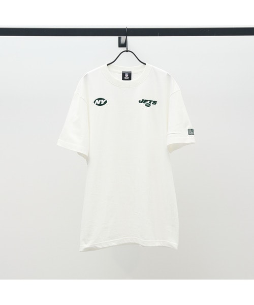 NFL 刺繍Tシャツ（NYJ JETS /ジェッツ）WHITE.V（ホワイト）S
