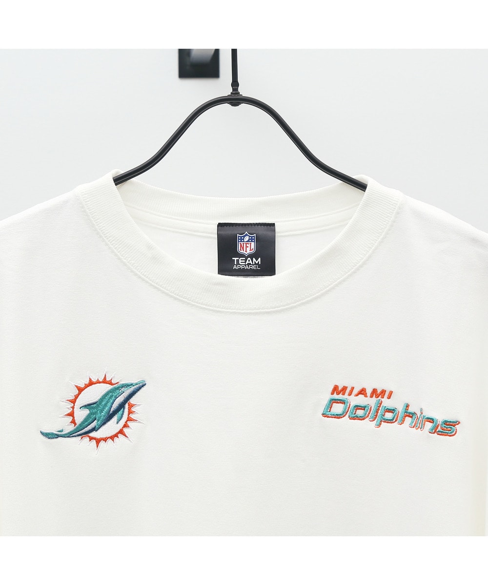 NFL 刺繍Tシャツ（MIA DOLPHINS /ドルフィンズ） 詳細画像 WHITE 3