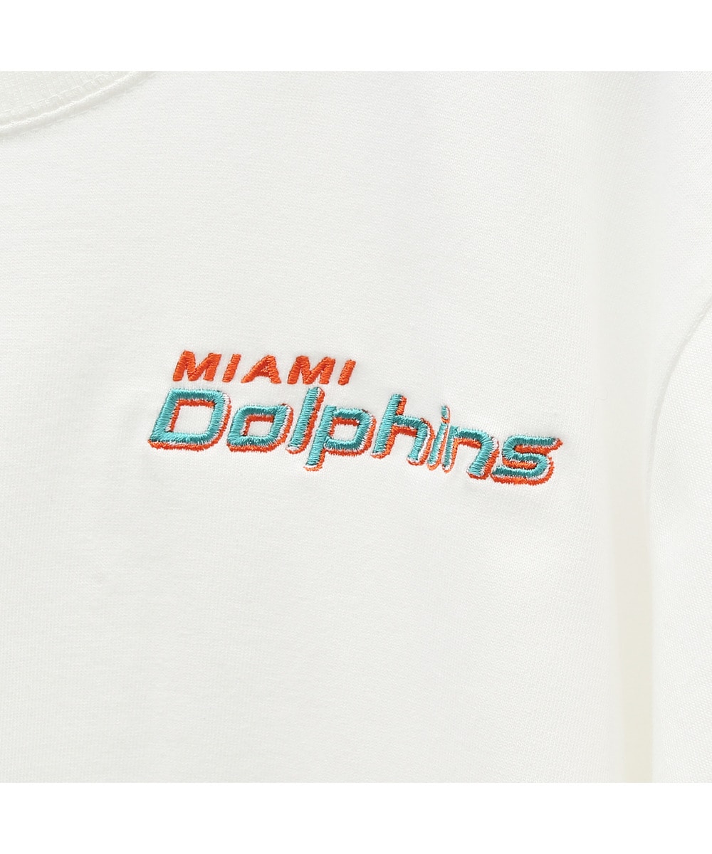 NFL 刺繍Tシャツ（MIA DOLPHINS /ドルフィンズ） 詳細画像 WHITE 5