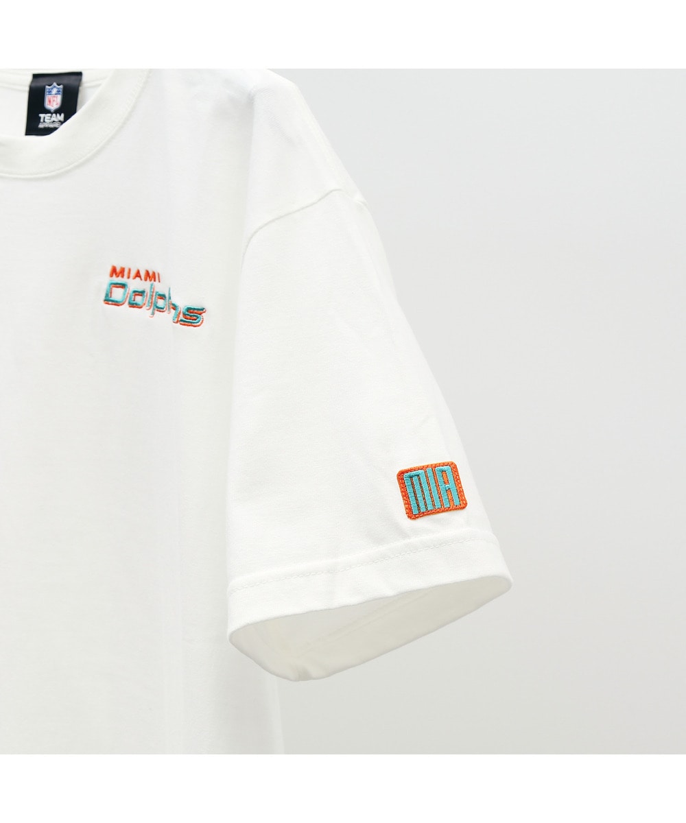 NFL 刺繍Tシャツ（MIA DOLPHINS /ドルフィンズ） 詳細画像 WHITE 6