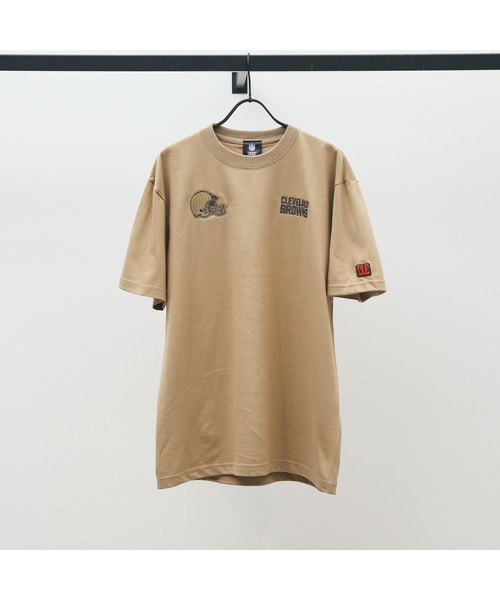 NFL 刺繍Tシャツ（CLE BROWNS/ブラウンズ）SAND.K（サンド）S