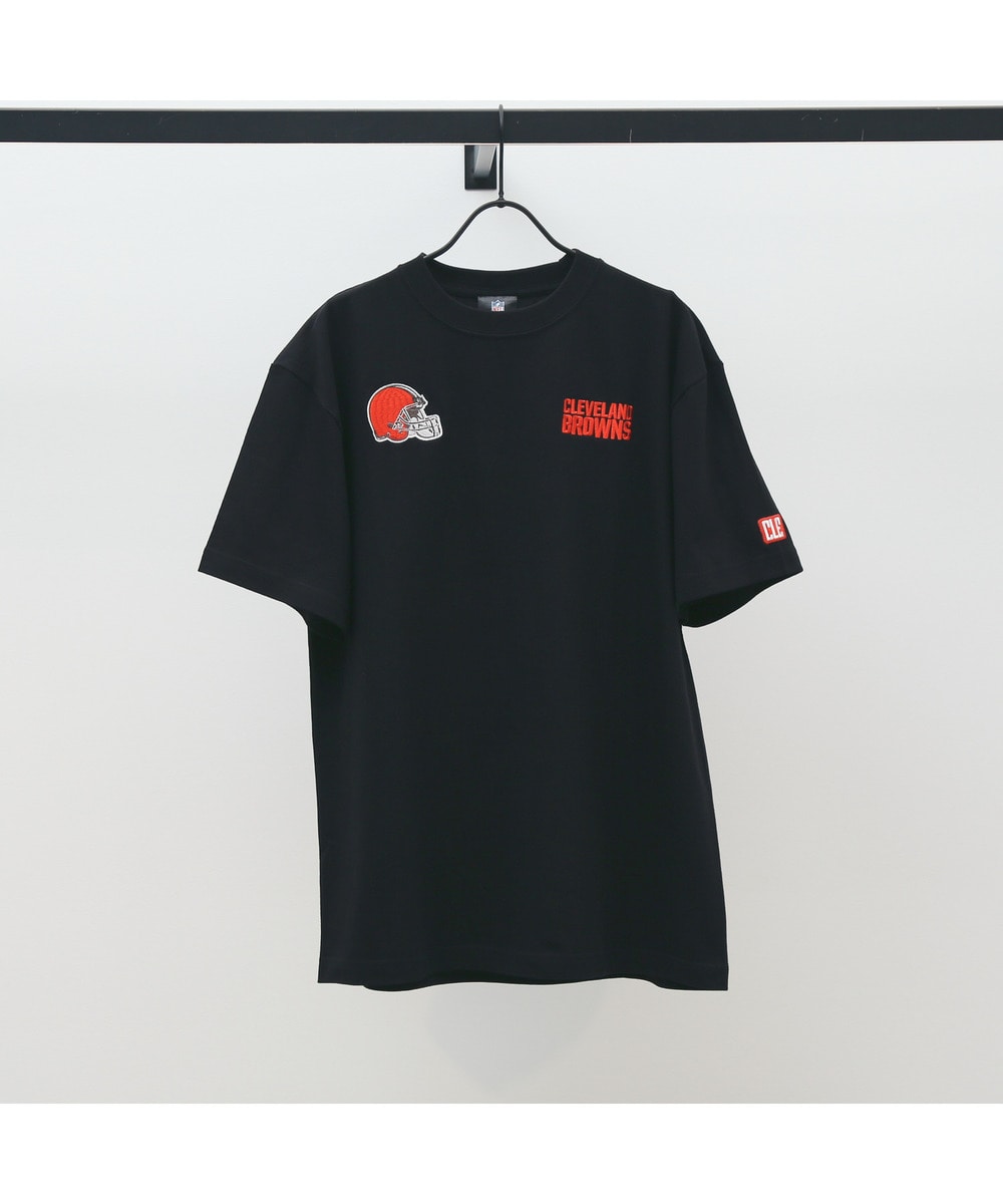 NFL 刺繍Tシャツ（CLE BROWNS/ブラウンズ） 詳細画像 BLACK 1