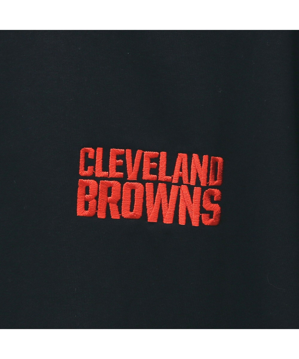 NFL 刺繍Tシャツ（CLE BROWNS/ブラウンズ） 詳細画像 BLACK 3