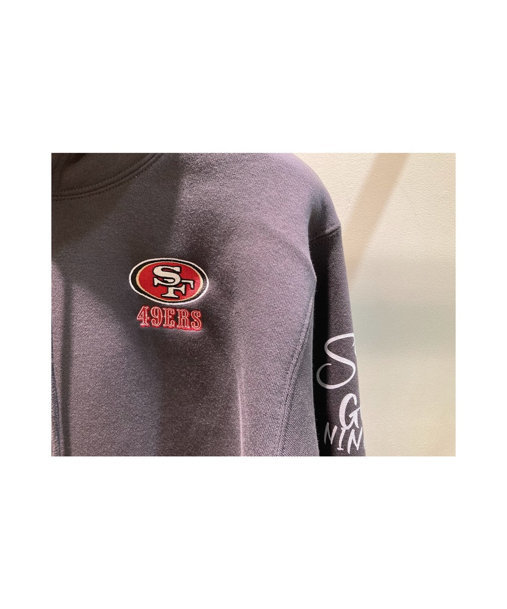 NFL 刺繍パーカー（SF 49ERS/フォーティナイナーズ） 詳細画像 CHARCOAL 2