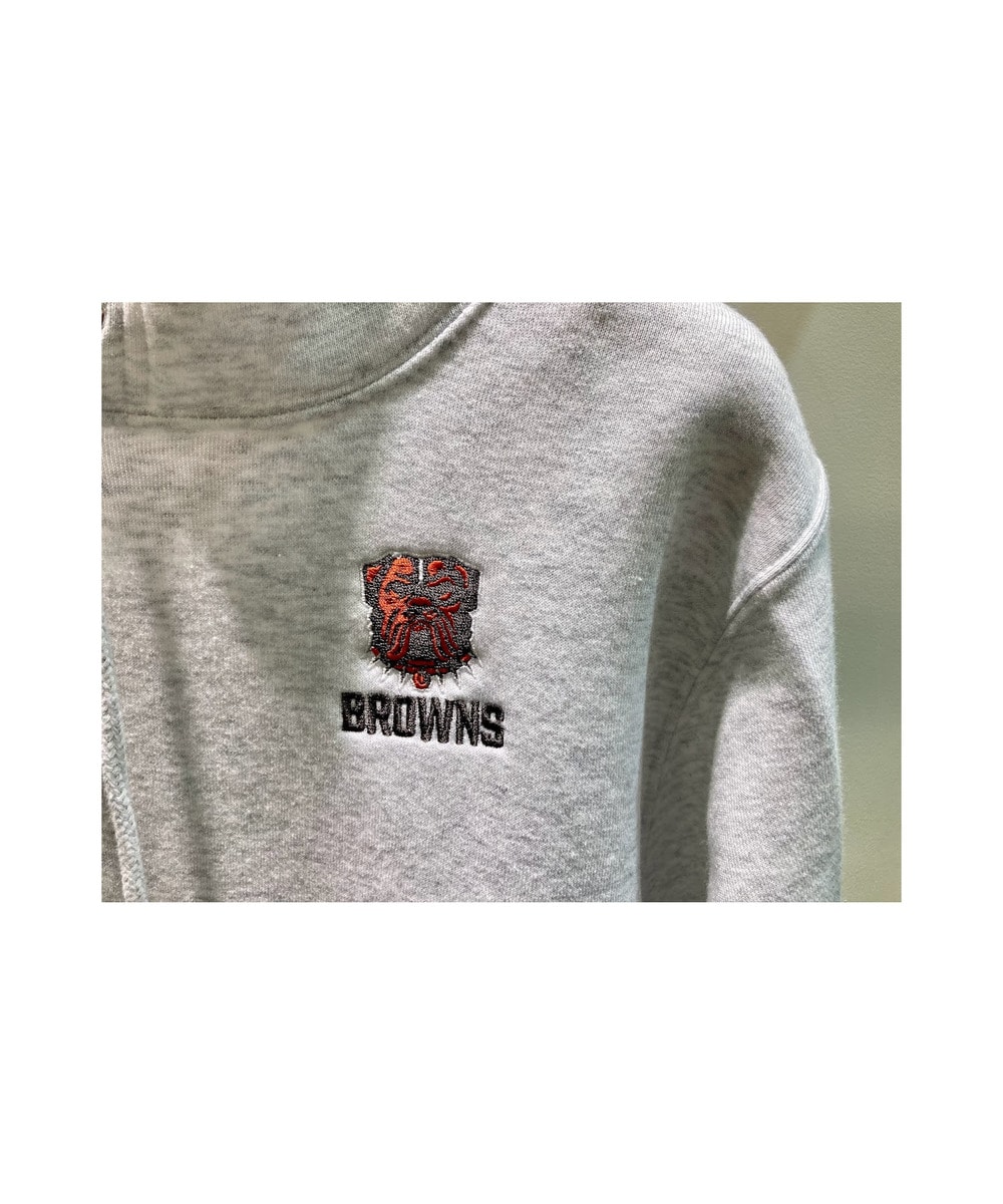 NFL 刺繍パーカー（CLE BROWNS/ブラウンズ） 詳細画像 ASH 2