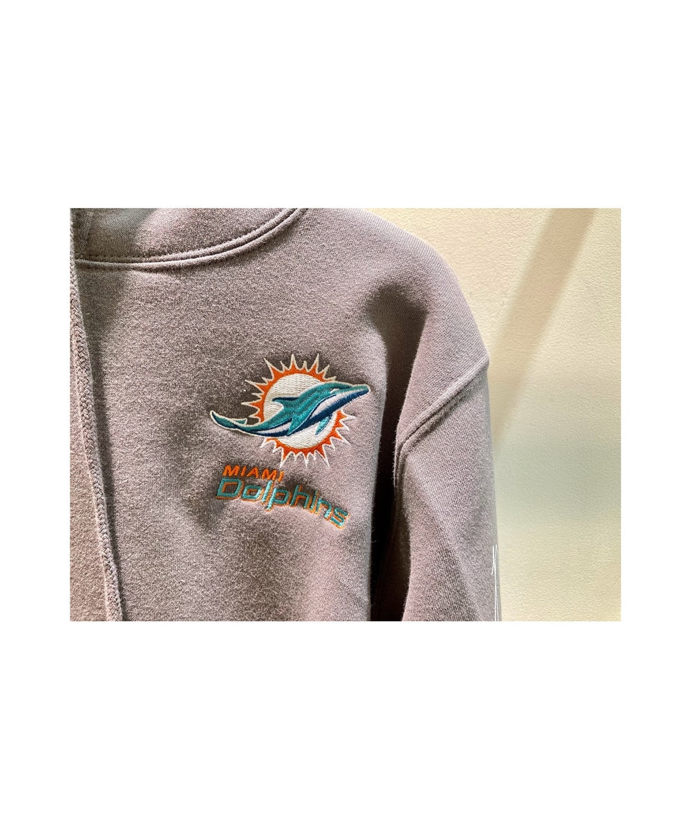 NFL 刺繍パーカー（MIA DOLPHINS /ドルフィンズ） 詳細画像 GRAY 2