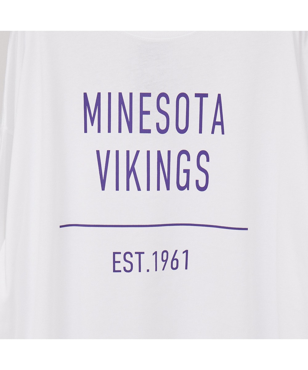 NFL BSロングスリーブTシャツ（MIN VIKINGS/バイキングス） 詳細画像 WHITE 2