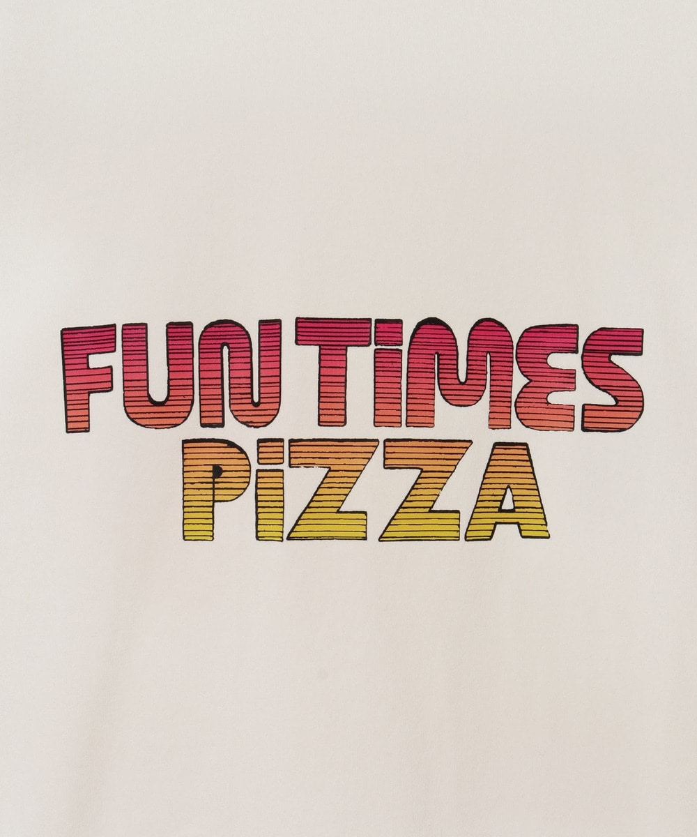 【Prime Pizza ×URBAMENT】FUN TIMES PIZZAグラフィックワイドTシャツ 詳細画像 オフ 9