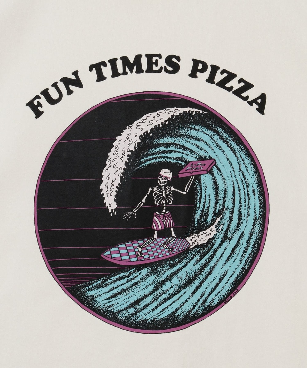 【Prime Pizza×URBAMENT】バックグラフィックワイドTシャツ 詳細画像 オフ 10