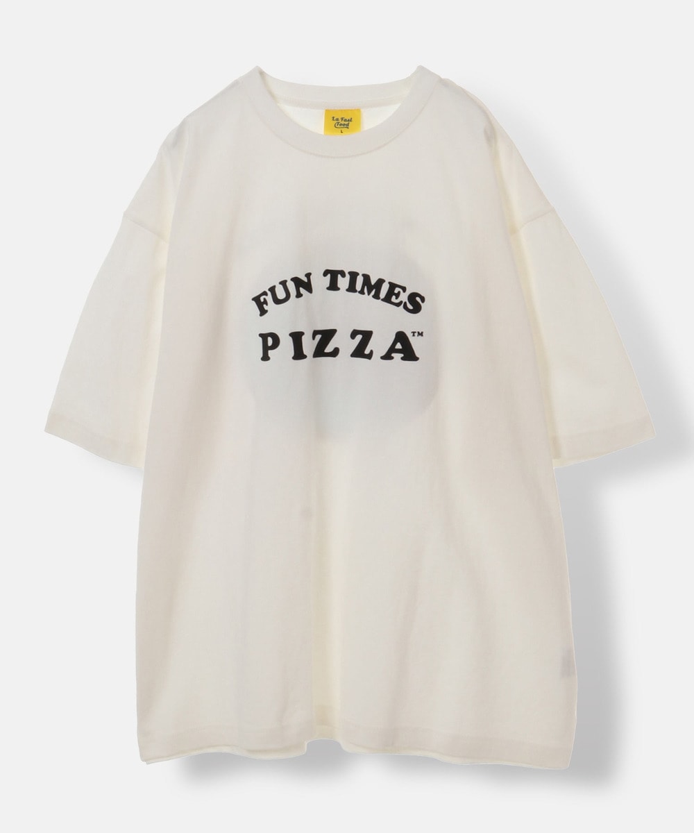 【Prime Pizza×URBAMENT】バックグラフィックワイドTシャツ 詳細画像 オフ 4