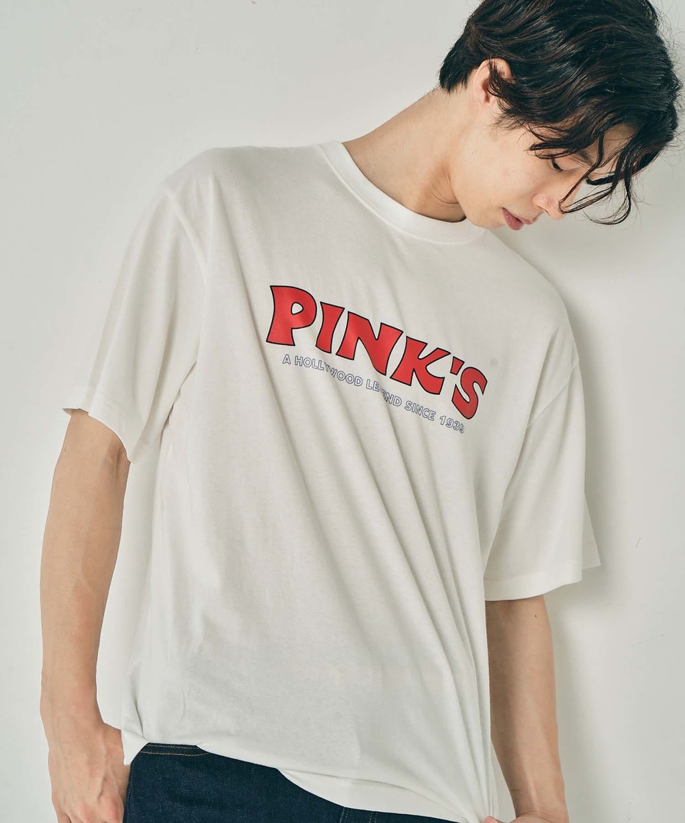 【PINK'S HOTDOG×URBAMENT】ワイドTシャツ 詳細画像