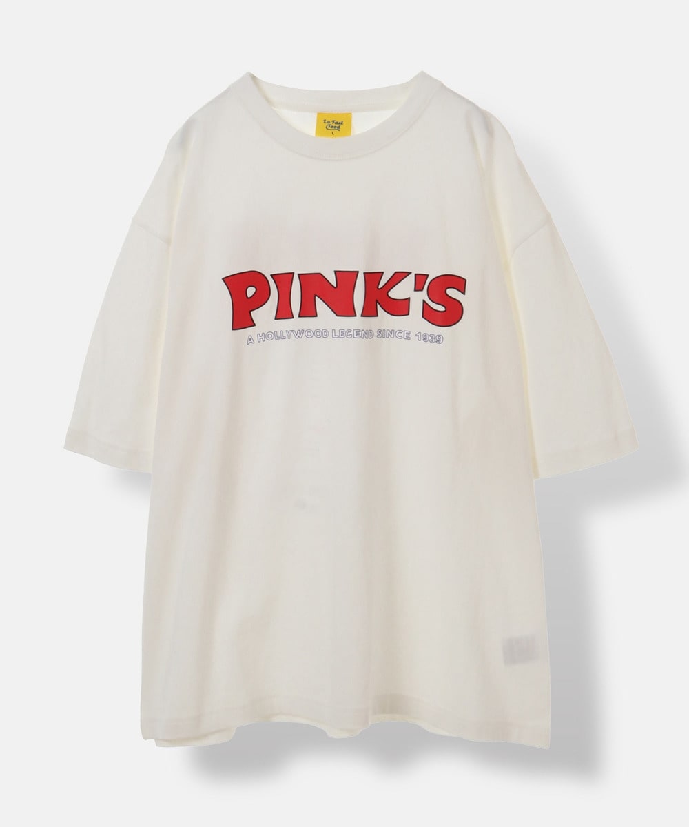 【PINK'S HOTDOG×URBAMENT】ワイドTシャツ 詳細画像 オフ 4