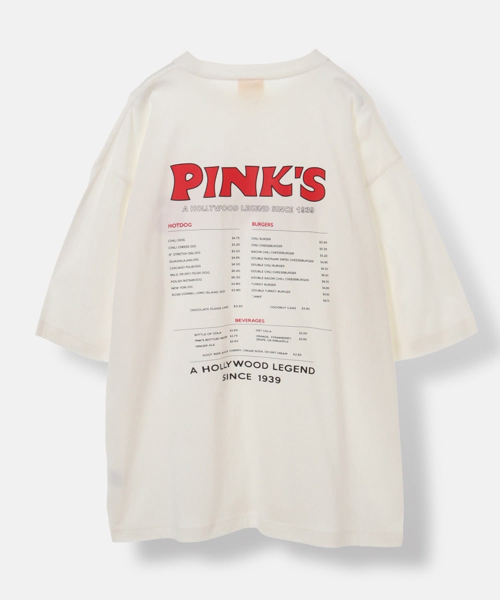 【PINK'S HOTDOG×URBAMENT】ワイドTシャツ 詳細画像 オフ 5