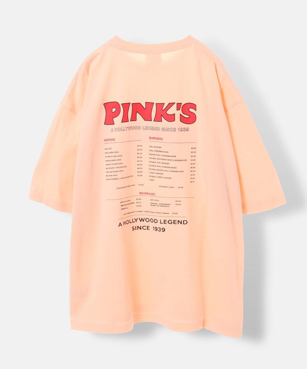 【PINK'S HOTDOG×URBAMENT】ワイドTシャツ 詳細画像 S.PINK 5