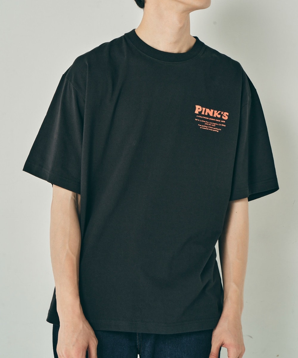 【 PINK'S HOTDOG×URBAMENT】ワイドTシャツ 詳細画像 BLACK 3