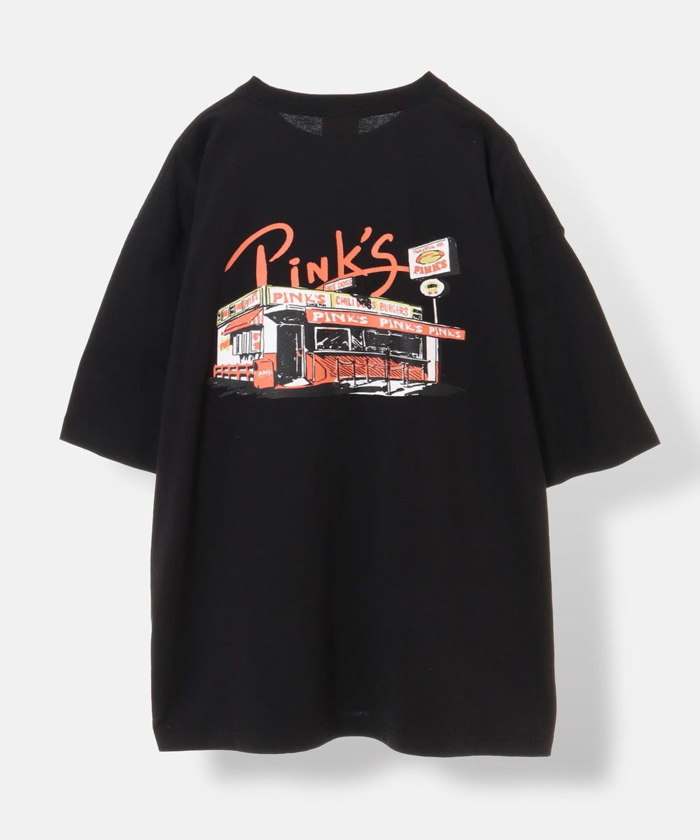 【 PINK'S HOTDOG×URBAMENT】ワイドTシャツ 詳細画像 BLACK 5