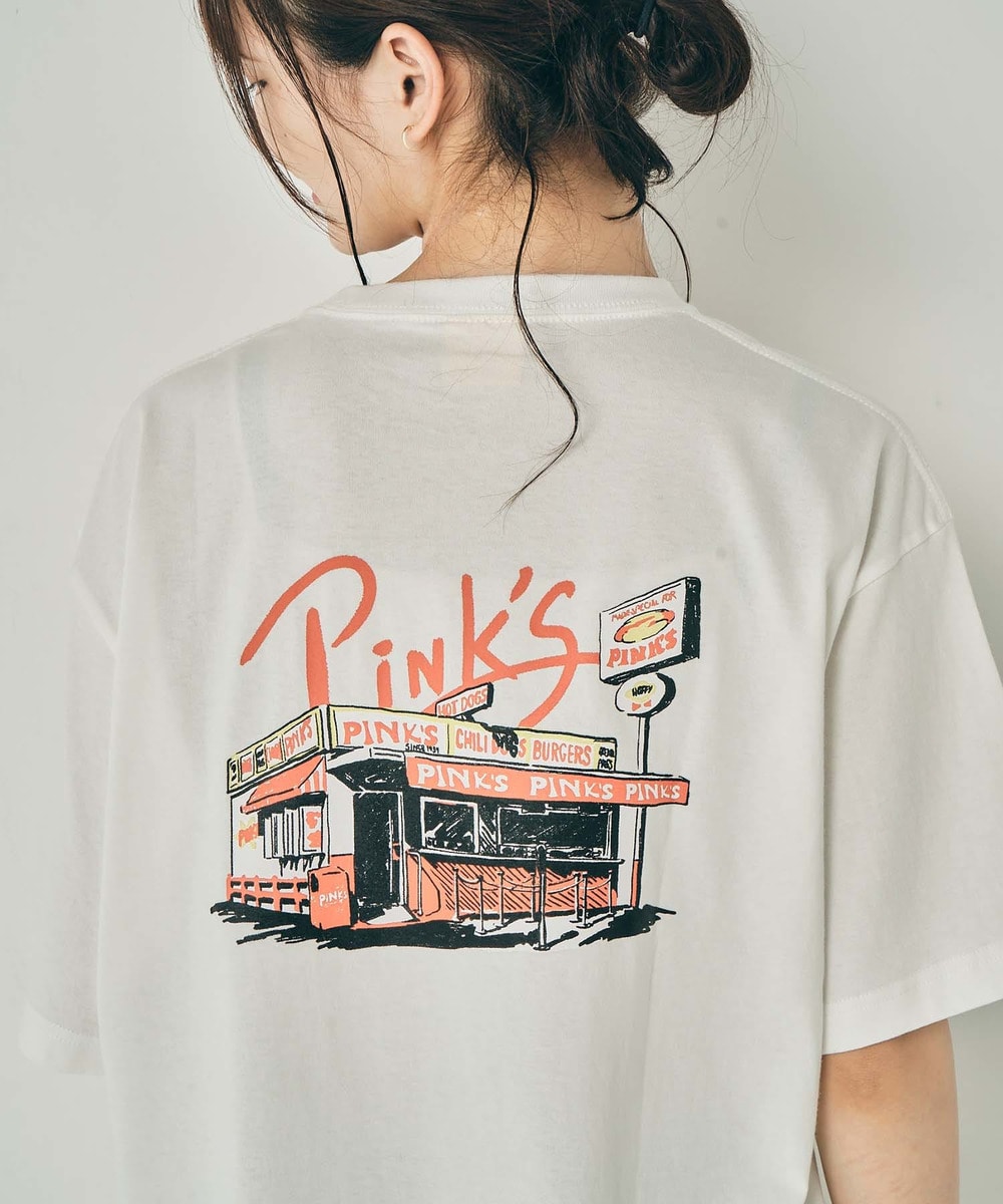 【 PINK'S HOTDOG×URBAMENT】ワイドTシャツ 詳細画像 オフ 1