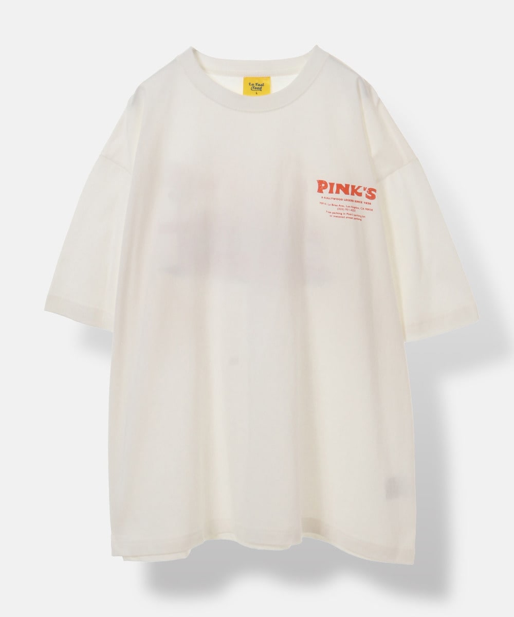 【 PINK'S HOTDOG×URBAMENT】ワイドTシャツ 詳細画像 オフ 4