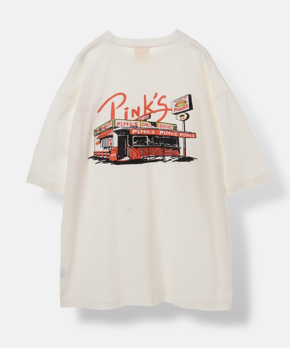 【 PINK'S HOTDOG×URBAMENT】ワイドTシャツ 詳細画像 オフ 5