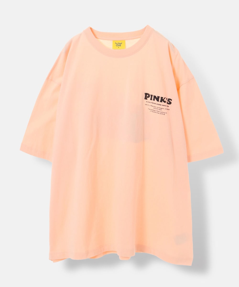 【 PINK'S HOTDOG×URBAMENT】ワイドTシャツ 詳細画像 S.PINK 3