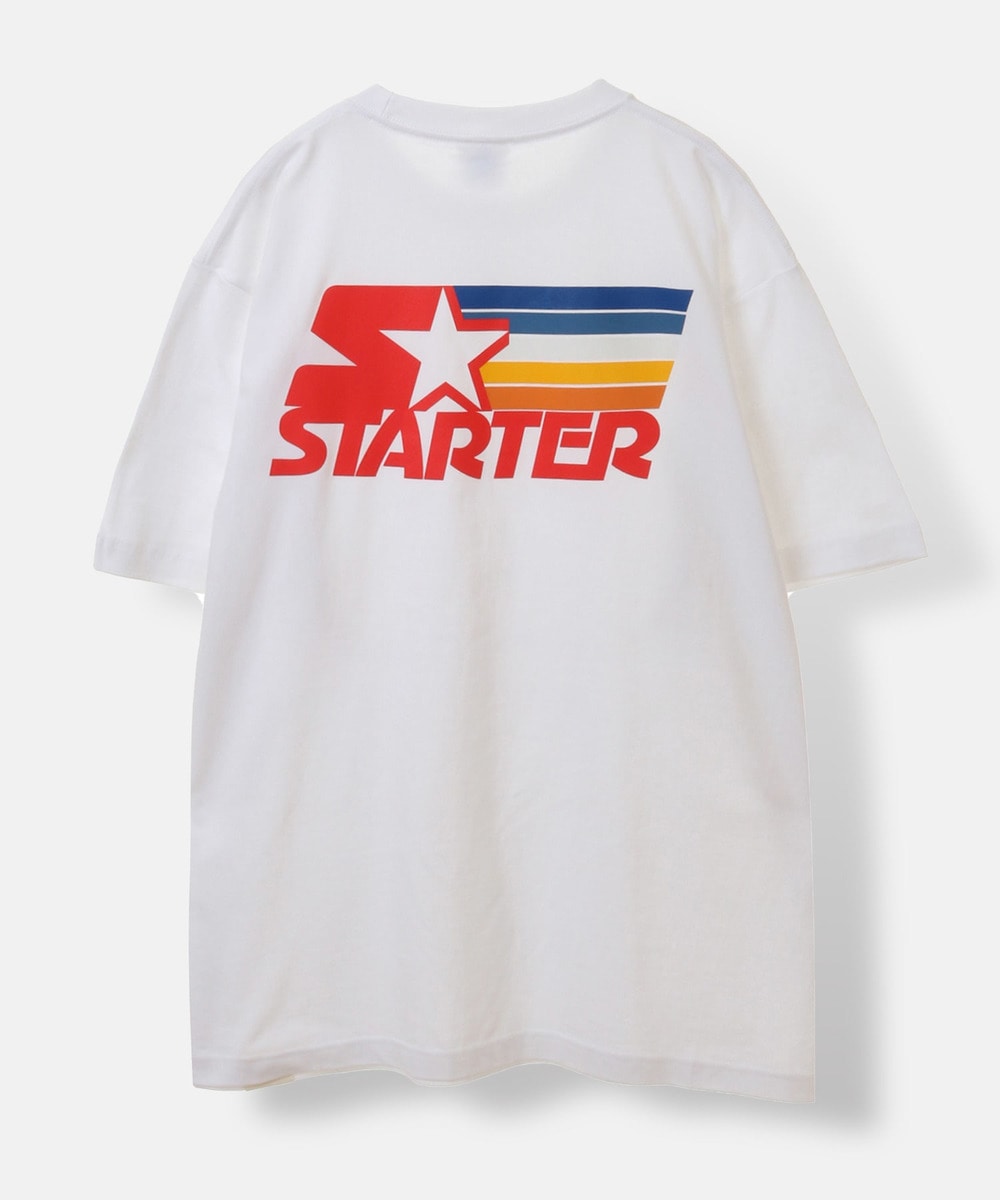 STARTER レトロレイボー柄Tシャツ 詳細画像 ホワイト 4