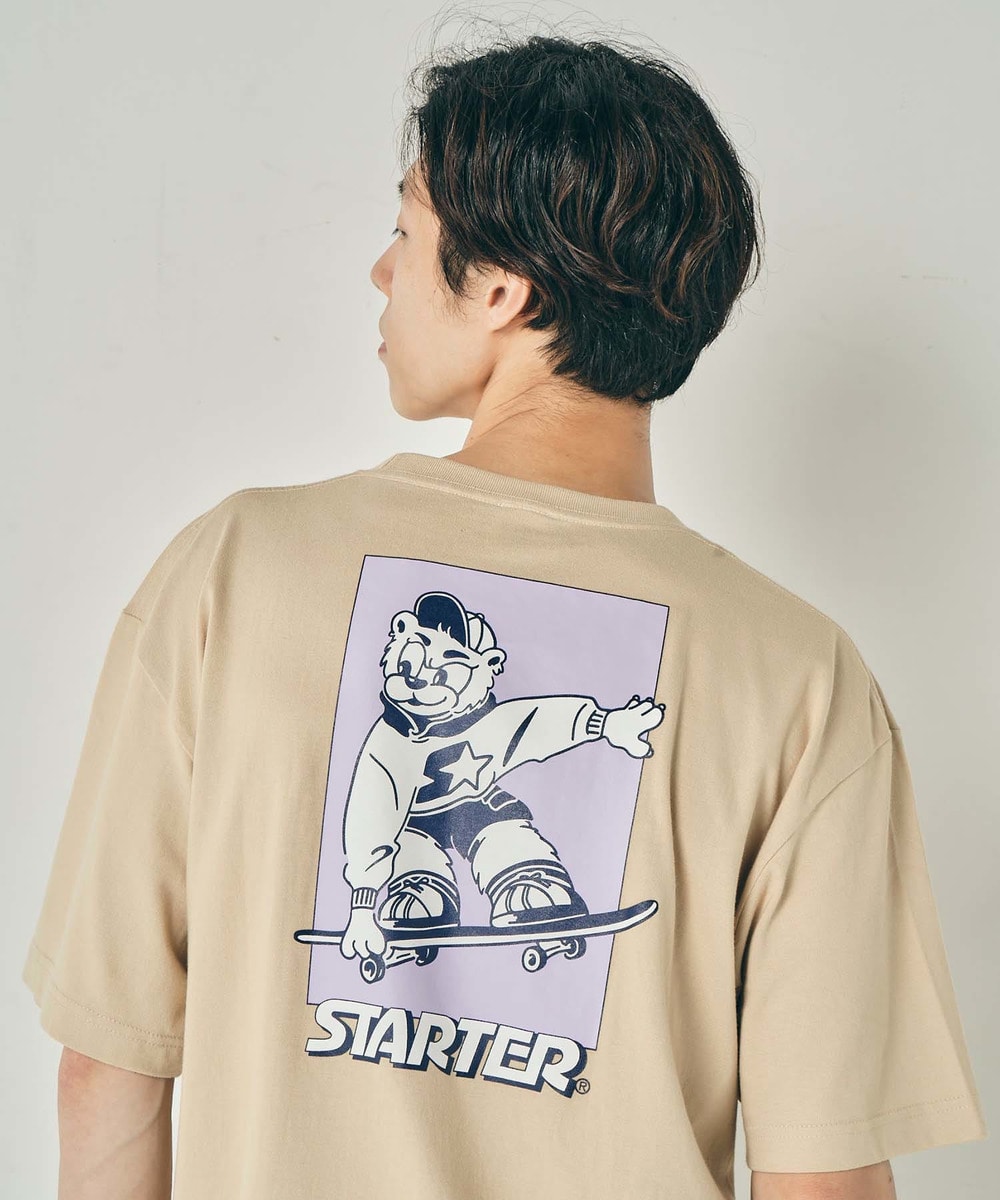 Starter グラフィックキャラtシャツ ライトベージュ