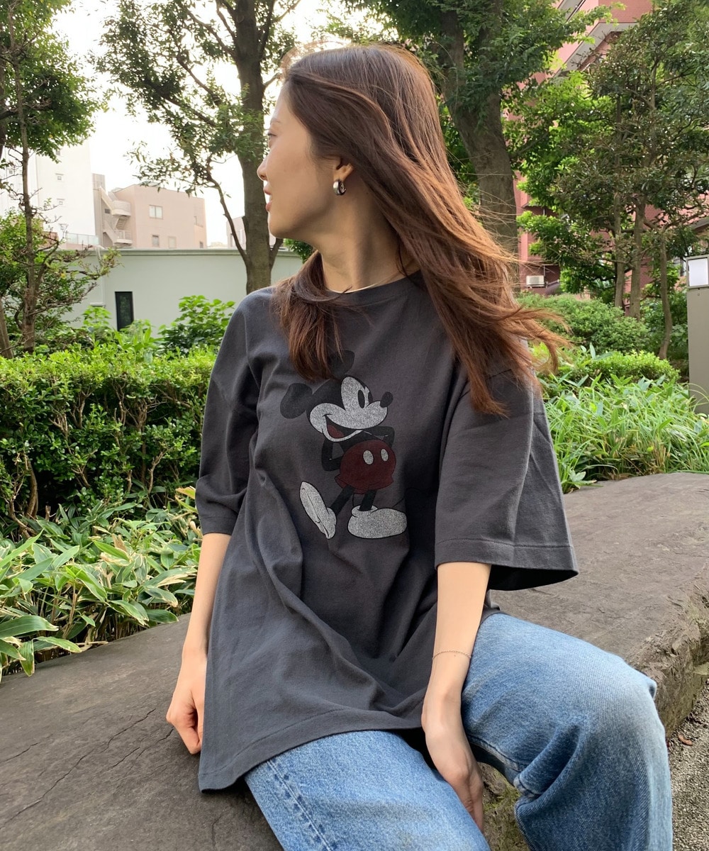ARTEX Mickey Mouse ミッキーマウス Tシャツ 詳細画像 CHARCOAL 1