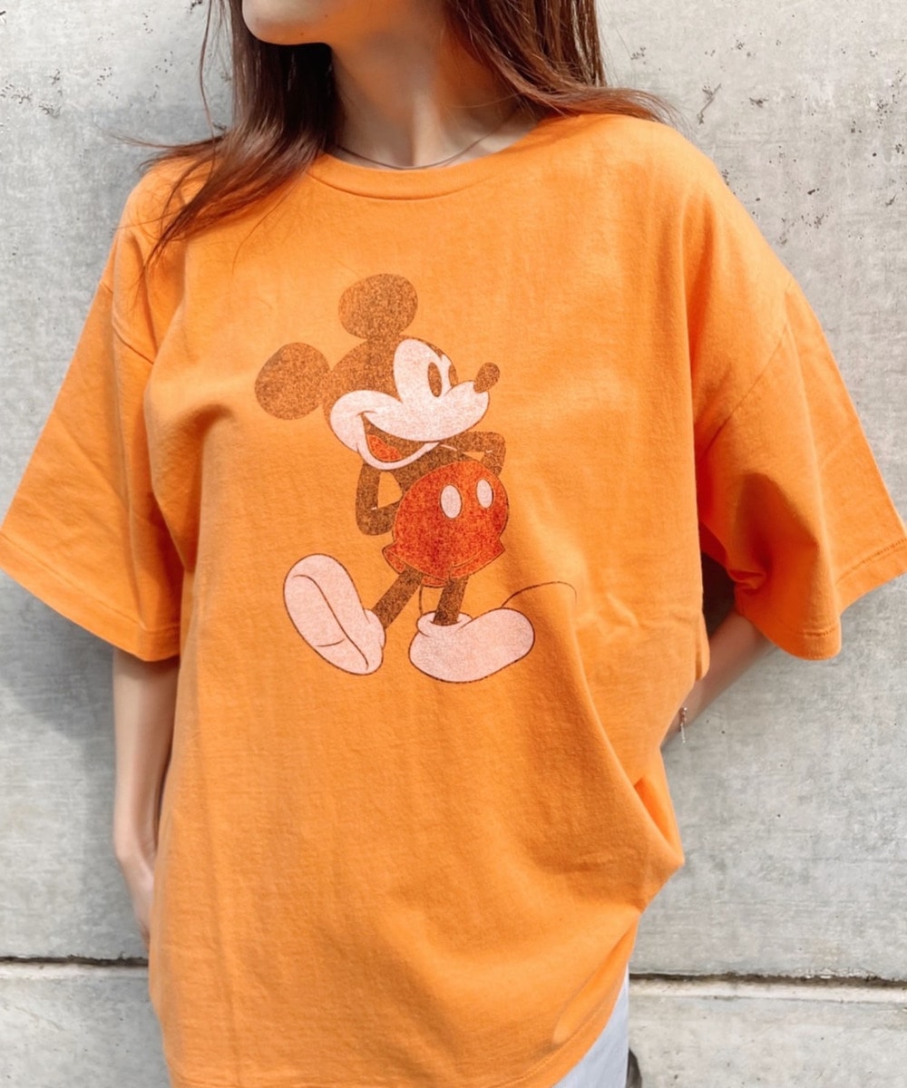 ARTEX Mickey Mouse ミッキーマウス Tシャツ 詳細画像 ORANGE 4